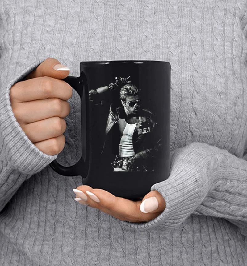 Retro George Michael Love Musician Legends Never Die Mug