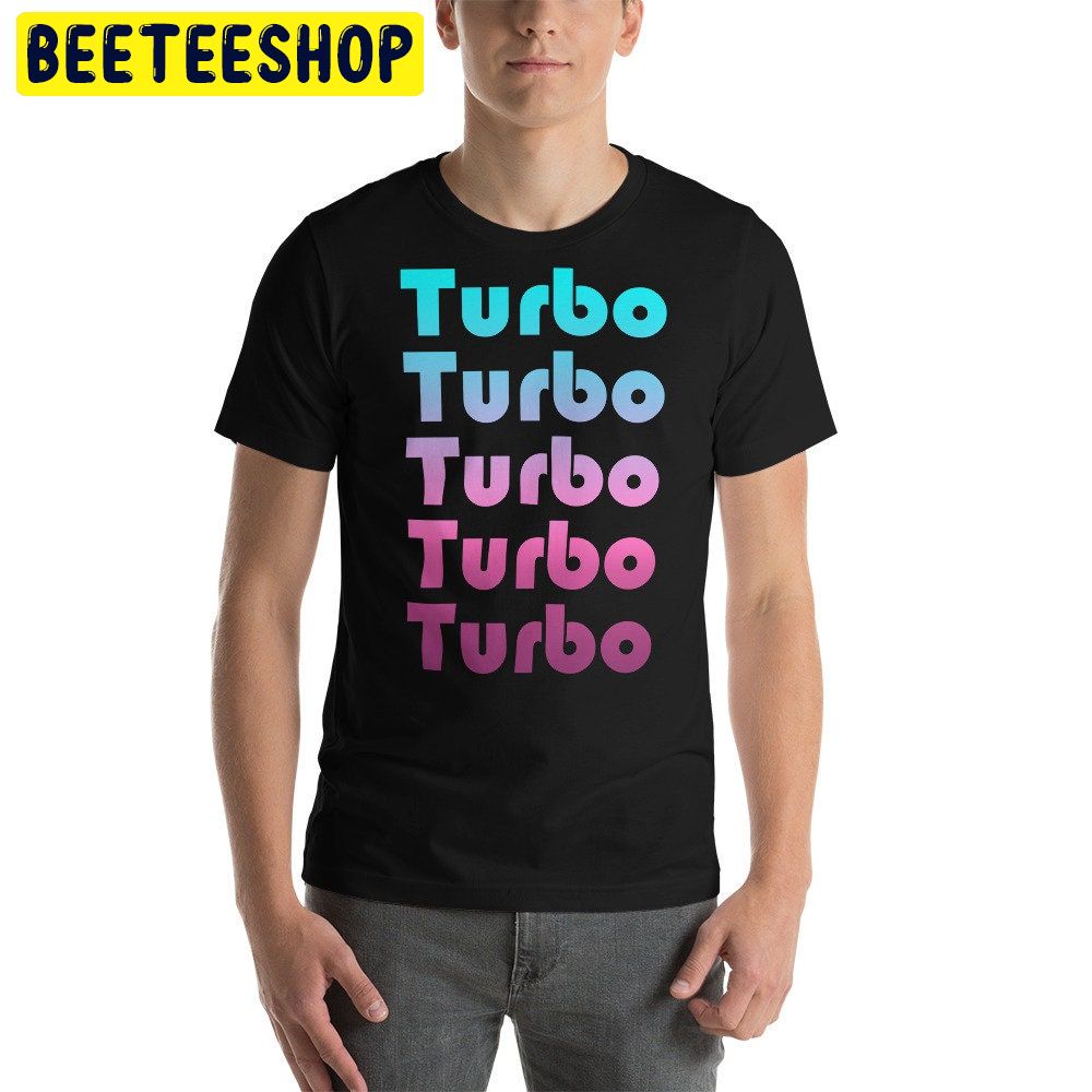 Retro Turbo Gradient Retrowave Trending Unisex Shirt