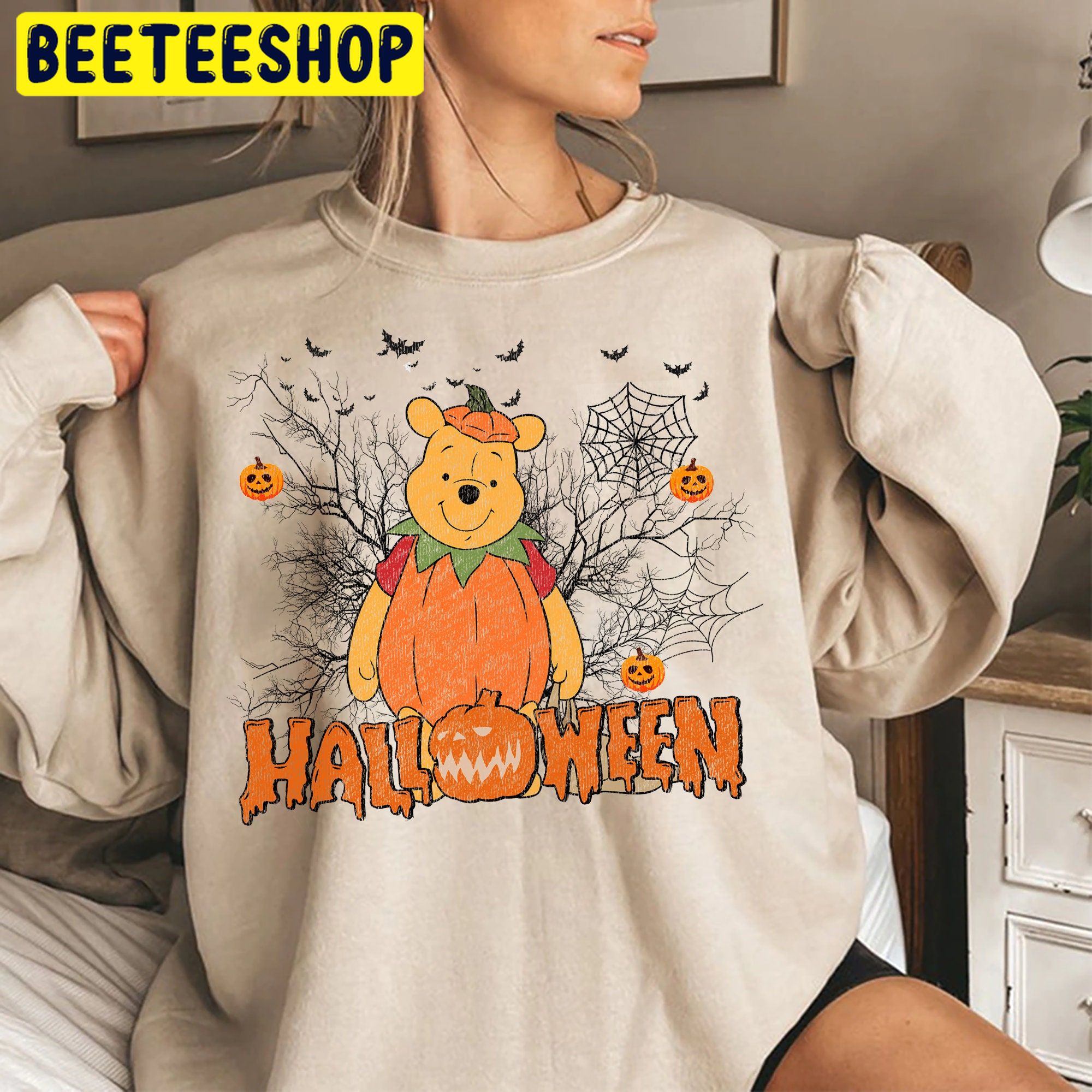 Retro Winnie The Pooh Halloween Trending Unisex Shirt