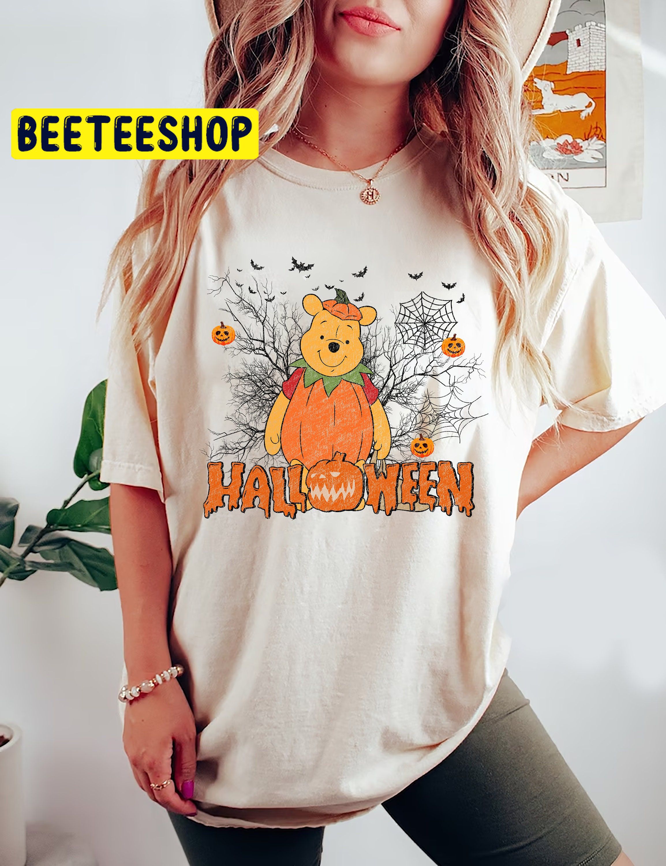 Retro Winnie The Pooh Halloween Trending Unisex Shirt