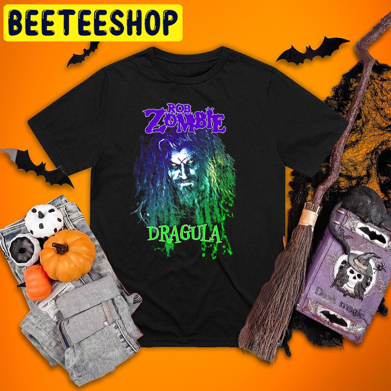 Rob Zombie Green Dragula Vintage Rob Zombie Halloween Trending Unisex T-Shirt