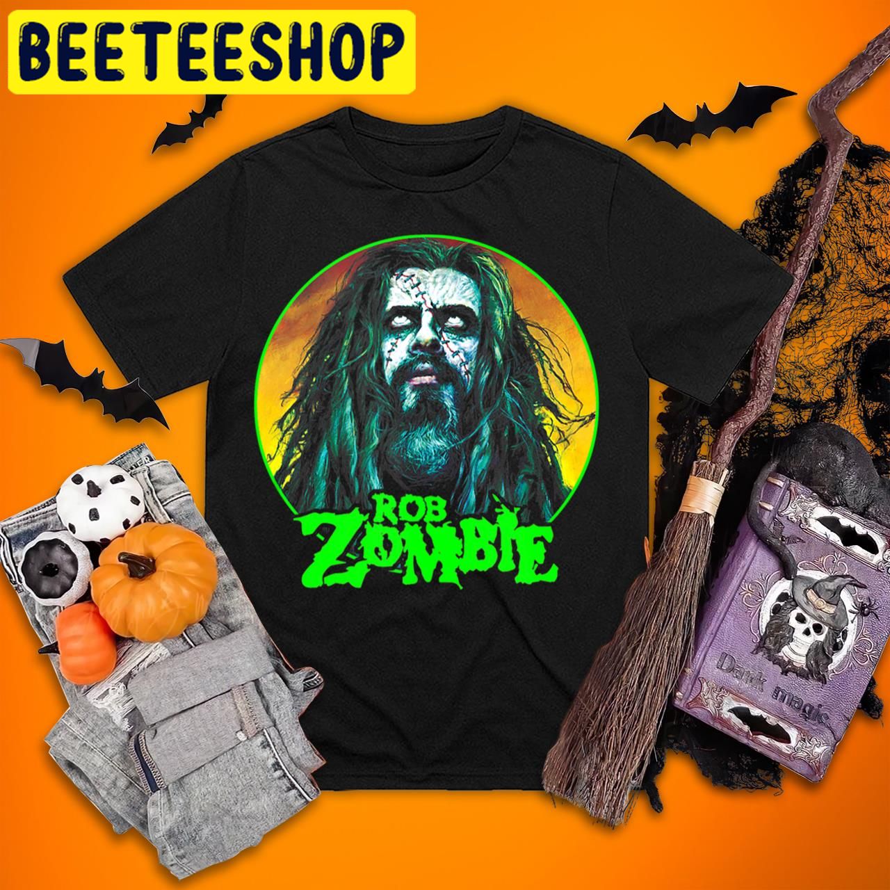 Rob ZombieCircle Face Halloween Trending Unisex T-Shirt