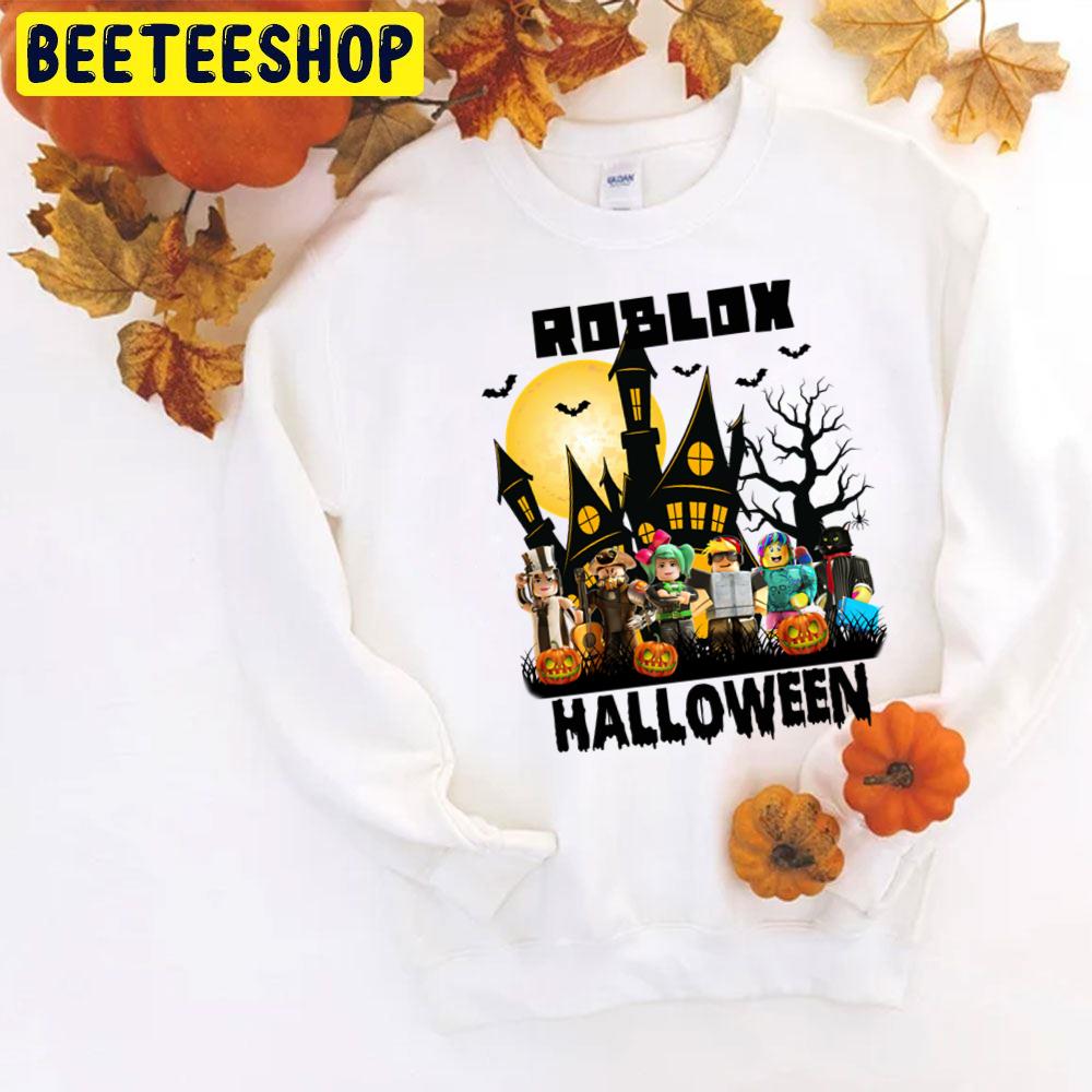 T_shirt.design.decoration.writing.popular.halloween.roblox  Essential T- Shirt for Sale by haroun700