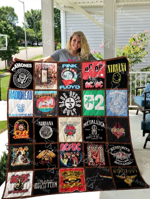 Rock Concert  Quilt Blanket