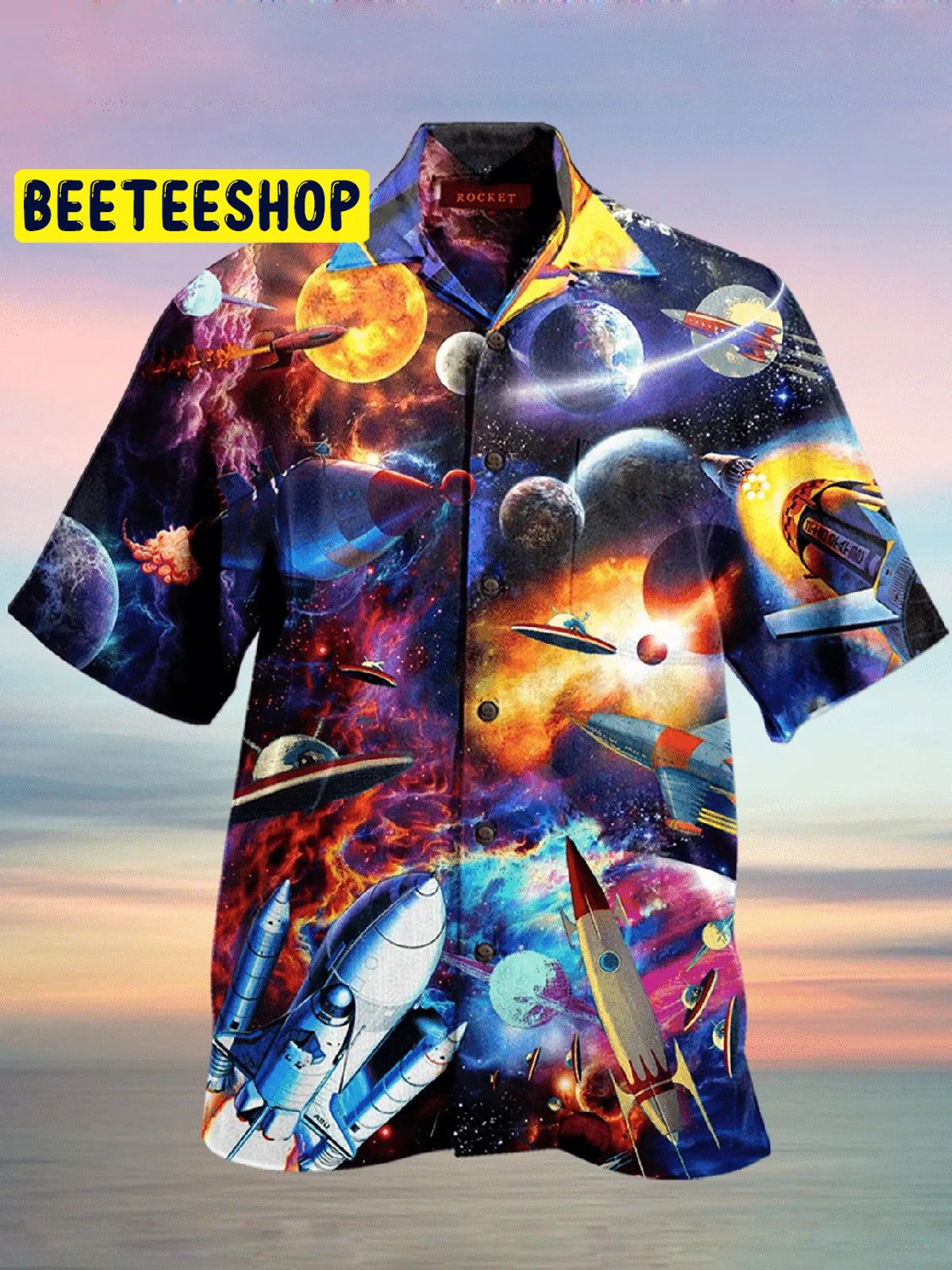 Rocket 3D All Over Printed Trending Hawaiian Shirt