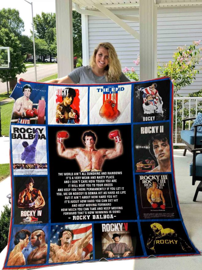 Rocky Balboa Quilt Blanket