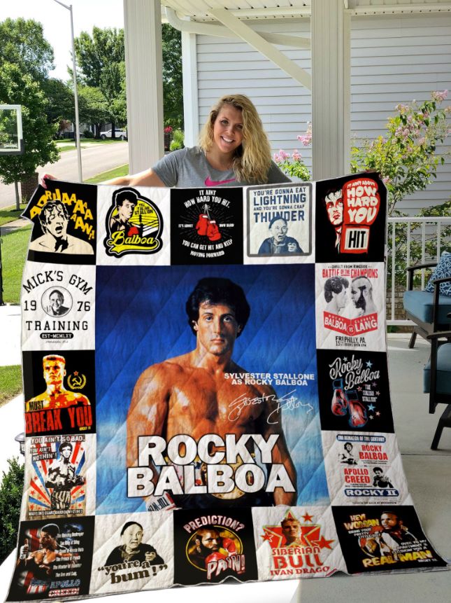 Rocky Balboa Quilt Blanket