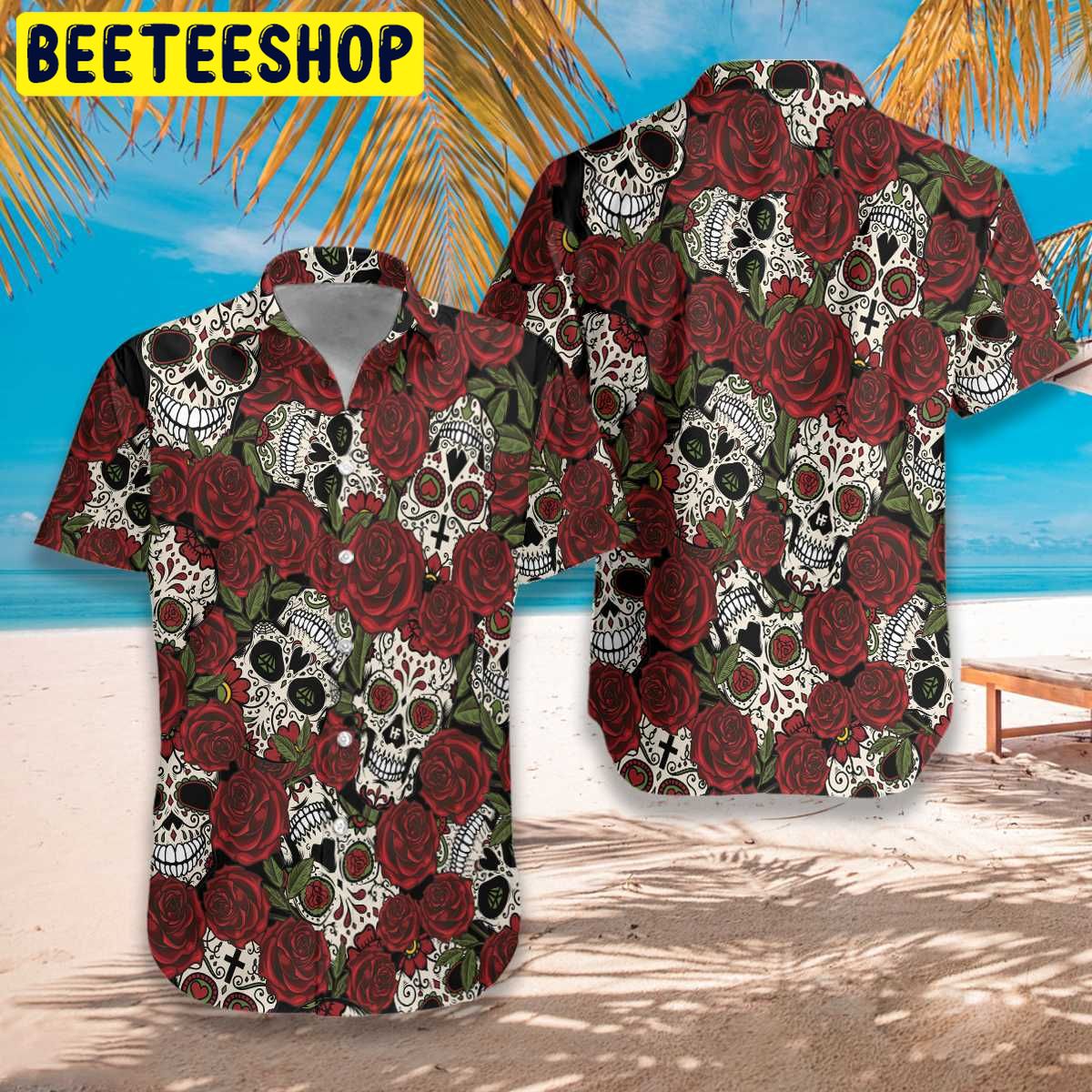 Rose Skull Mexico Trending Hawaiian Shirt