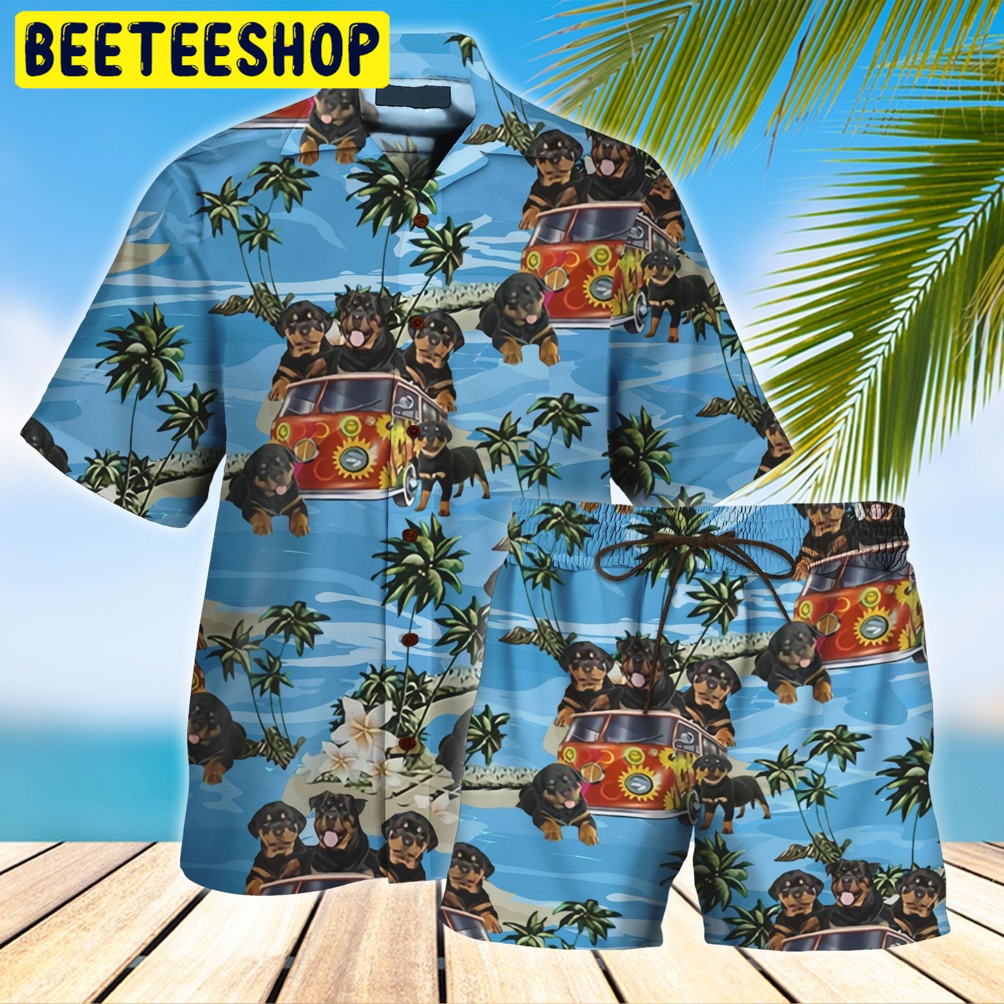 Rottweiler All Over Printed Trending Hawaiian Shirt