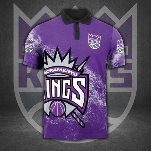 Sacramento Kings 3D All Over Print Polo Shirt