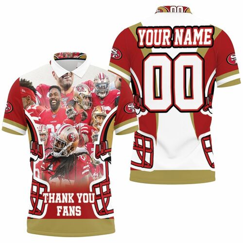 San Francisco 49ers 2021 Thank You Fans Personalized 3D All Over Print Polo Shirt