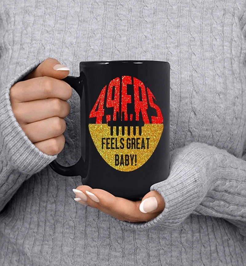 San Francisco 49ers Feels Great Baby Rugby Ball Mug