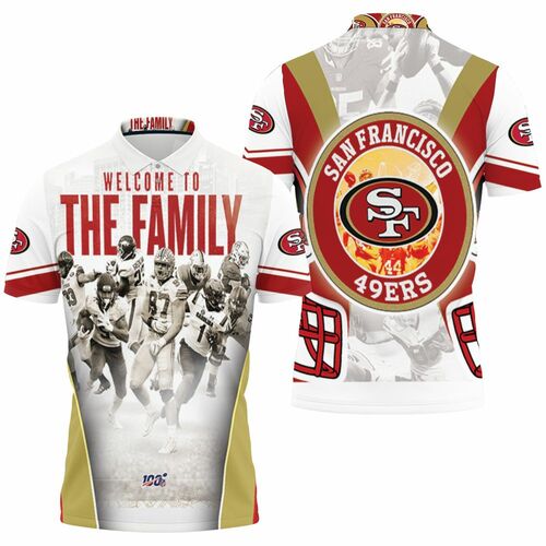 San Francisco 49ers Welcome To The Family Nfc West Division Super Bowl 2021 3D All Over Print Polo Shirt