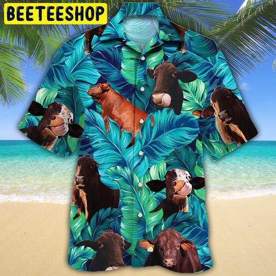 Santa Gertrudis Cattle Lover Trending Hawaiian Shirt