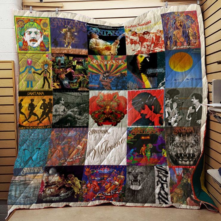 Santana Lp Albums Quilt Blanket