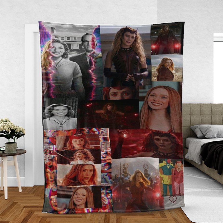 Scarlet Witch Wanda Maximoff Marvel Comics Comfy Sofa Throw Blanket