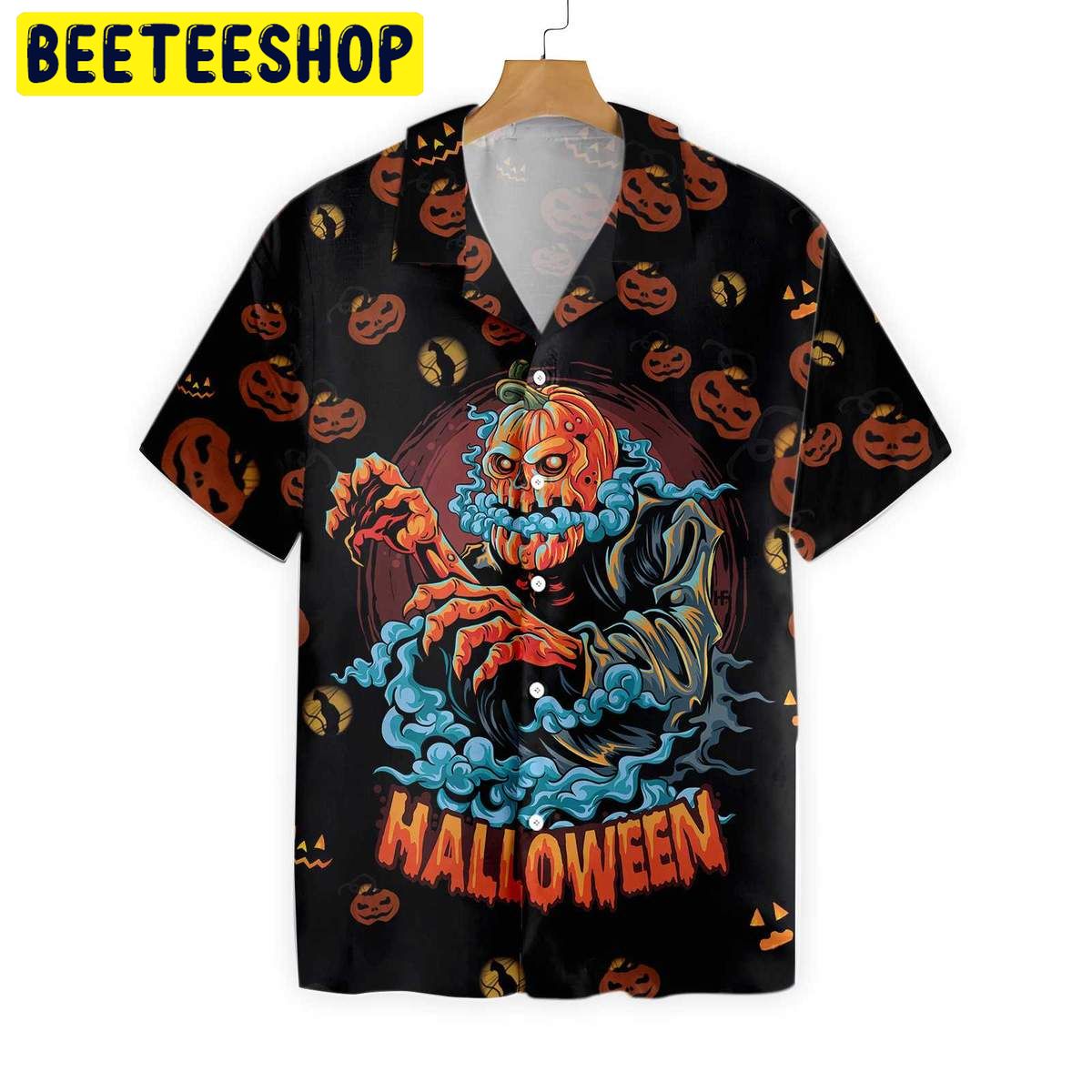 Scary Pumpkin For Halloween Night Trending Hawaiian Shirt