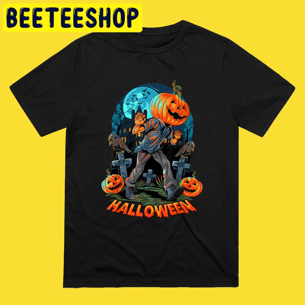 Scary Pumpkin Head 2022 Halloween Trending Unisex T-Shirt