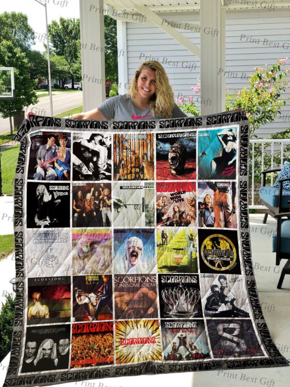 Scorpions Albums Cover Poster Quilt Blanket