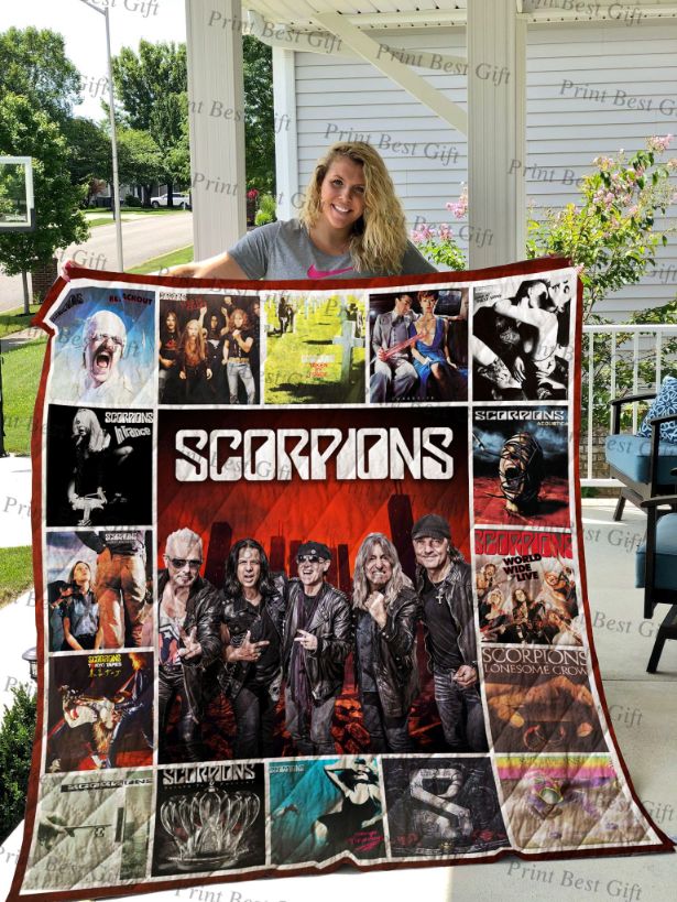 Scorpions Albums Cover Poster Quilt Blanket