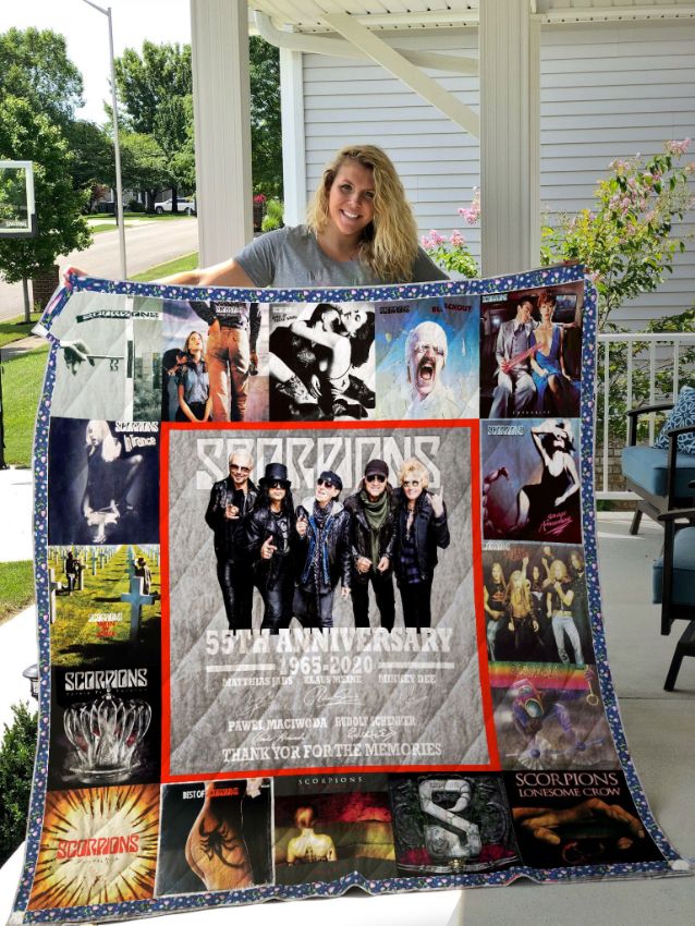 Scorpions Band Anniversary Quilt Blanket