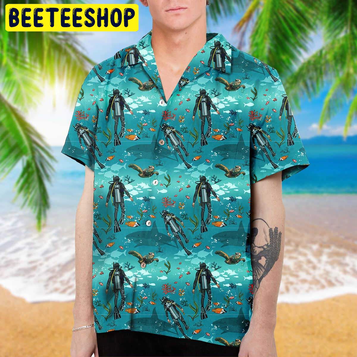 Scuba Diving Trending Hawaiian Shirt And Short