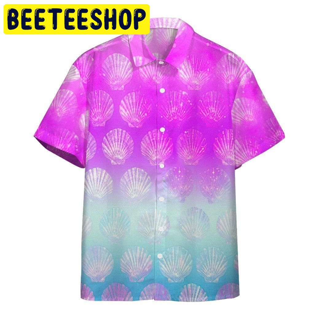 Sea Shell Color Hawaiian Shir
