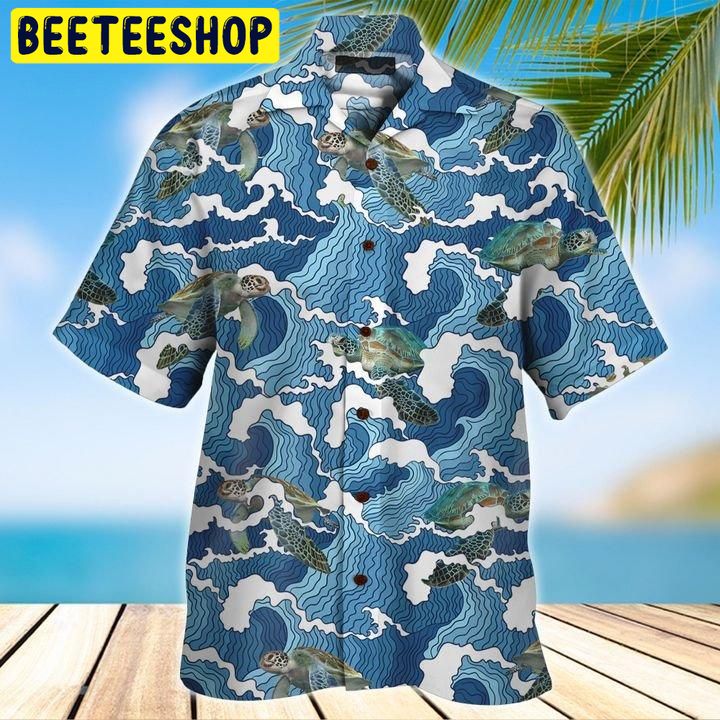 Sea Turtle 3D All Over Printed Trending Hawaiian Shirt