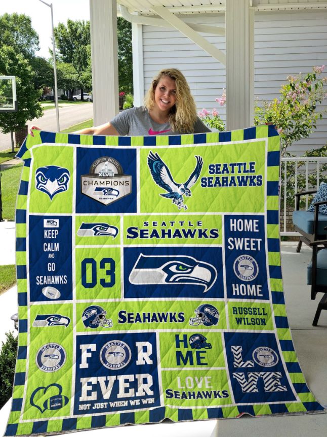 Seattle Seahawk Custom Quilt