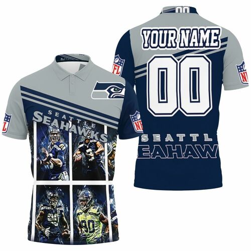 Seattle Seahawks Best Players 2020 Nfl Season Champions Legendary Team Personalized 3D All Over Print Polo Shirt