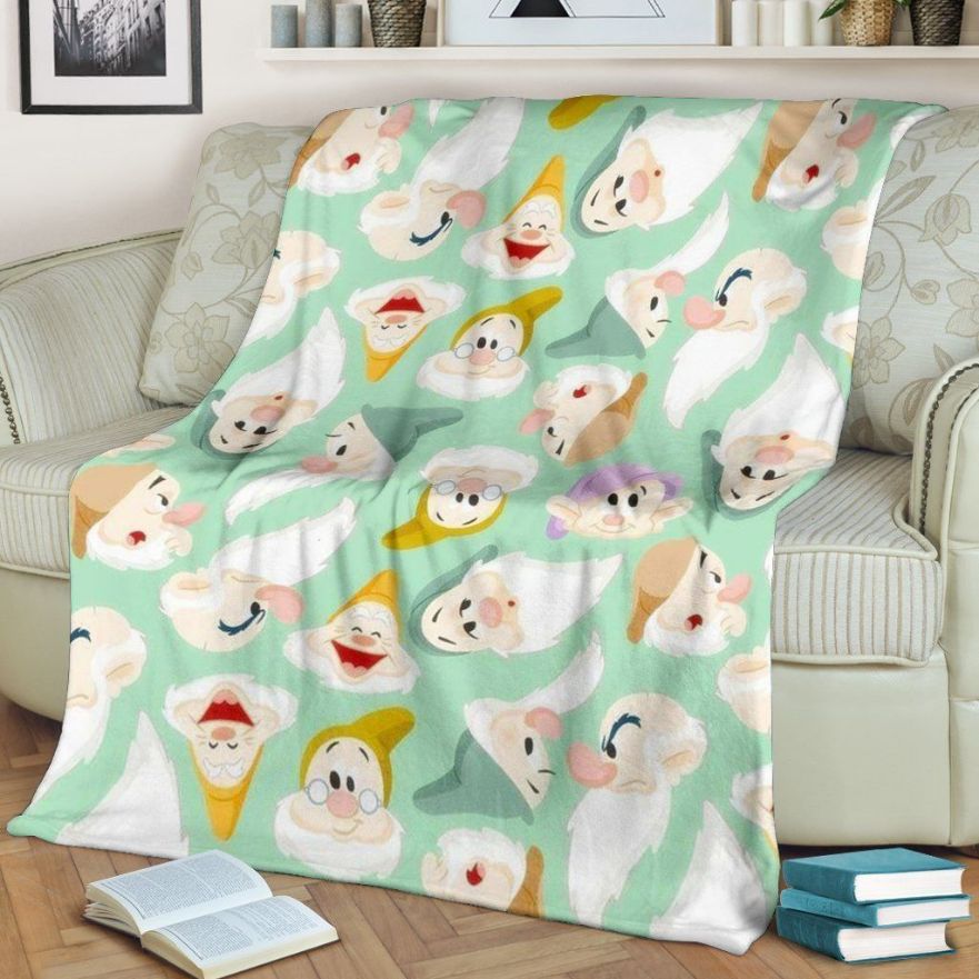 Seven Dwarfs Best Seller Fleece Blanket Throw Blanket