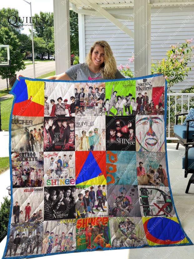 Shinee Albums Quilt Blanket