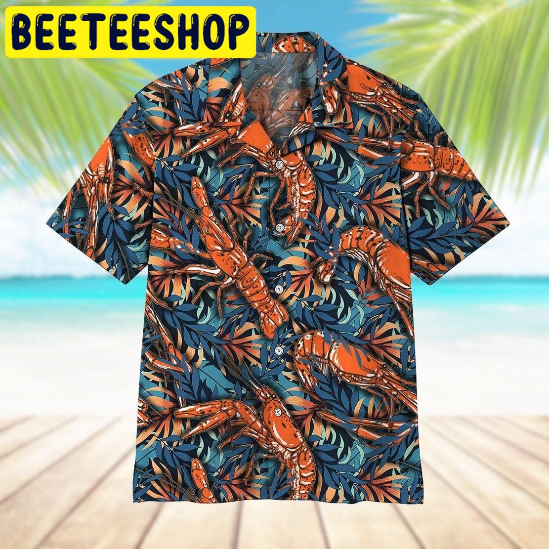 Shrimp Hawaiian Shirt