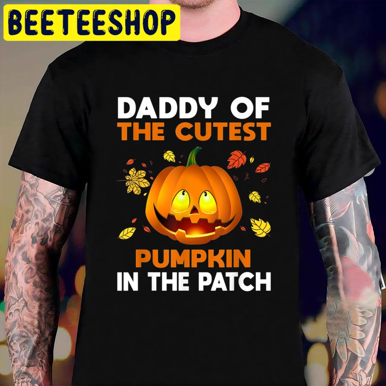 Single Dad Daddy Of The cutest Pumkin In The Patch Halloween Trending Unisex T-Shirt