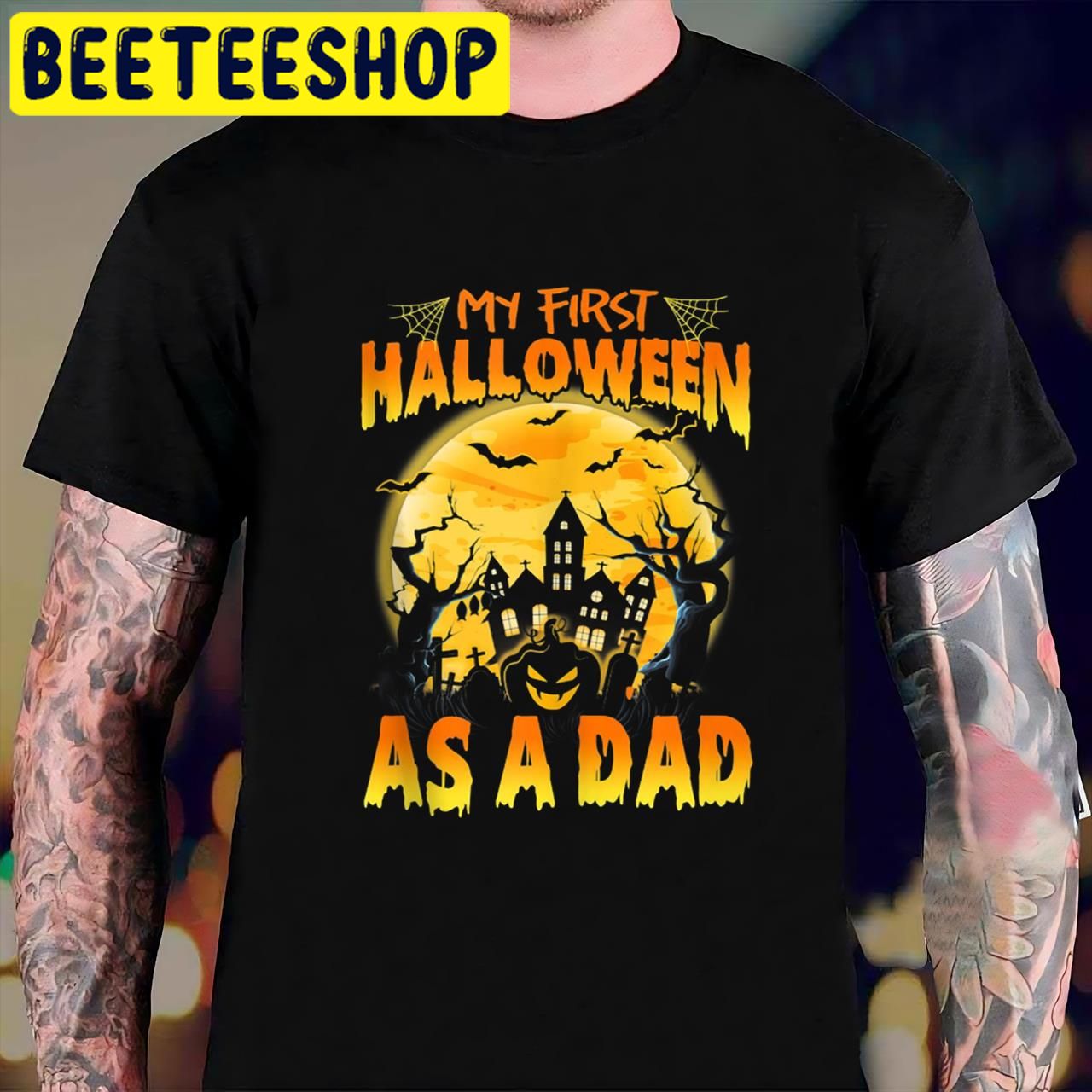 Single Dad My First As Dad Halloween Trending Unisex T-Shirt