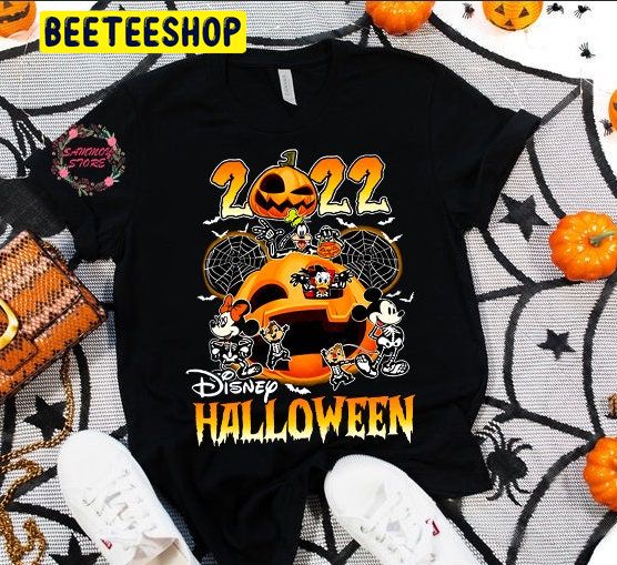 Skeleton Mickey And Friends Hallowee Disney Trick Or Treat Trending Unisex Shirt