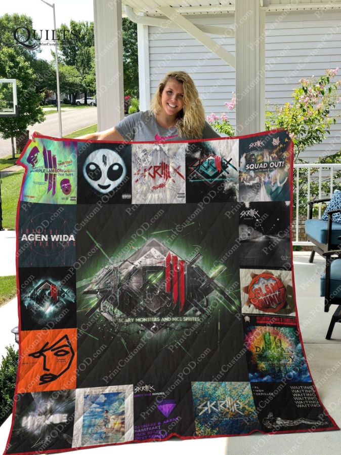 Skrillex Albums Quilt Blanket