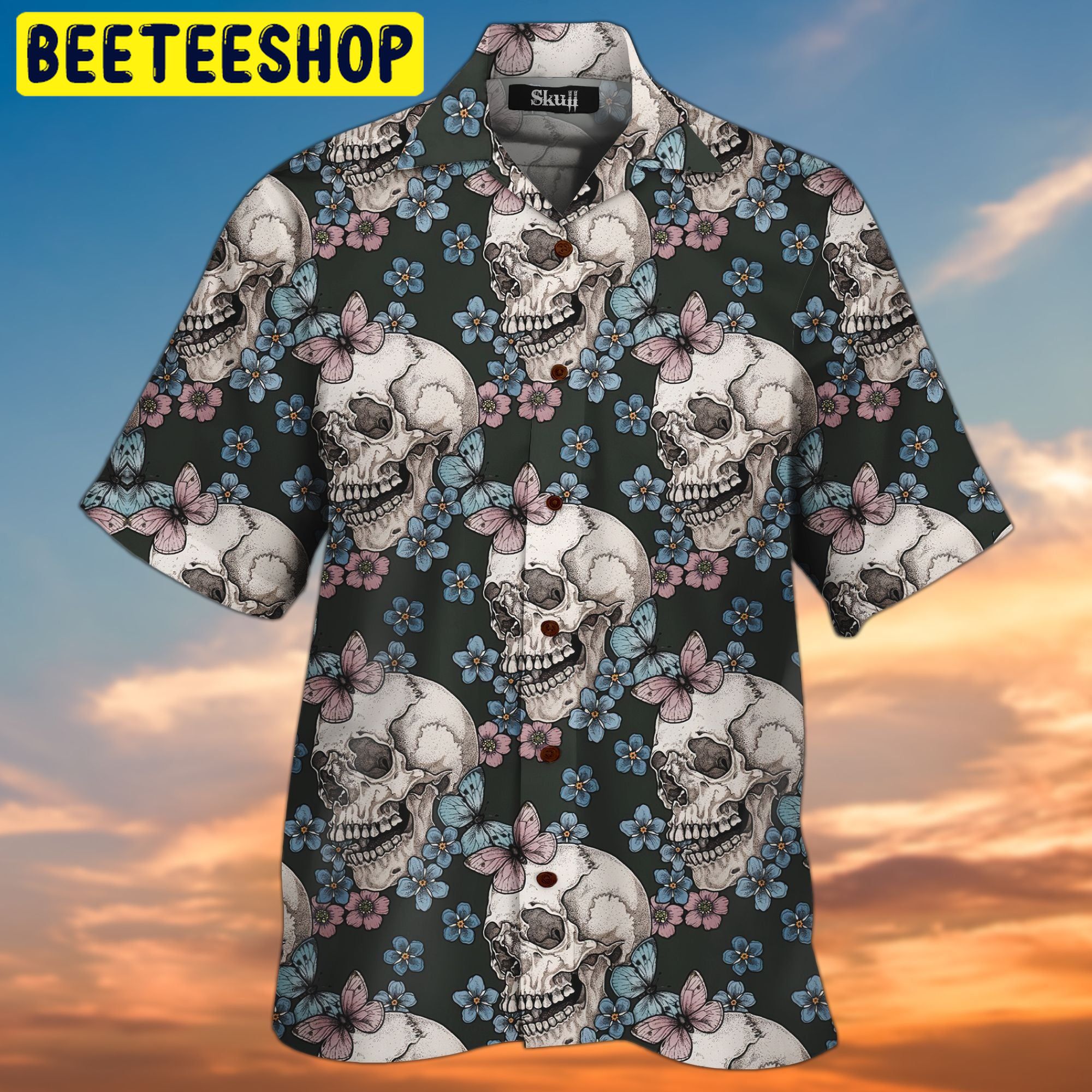 Skull Aloha 3D All Over Printed Trending Hawaiian Shirt