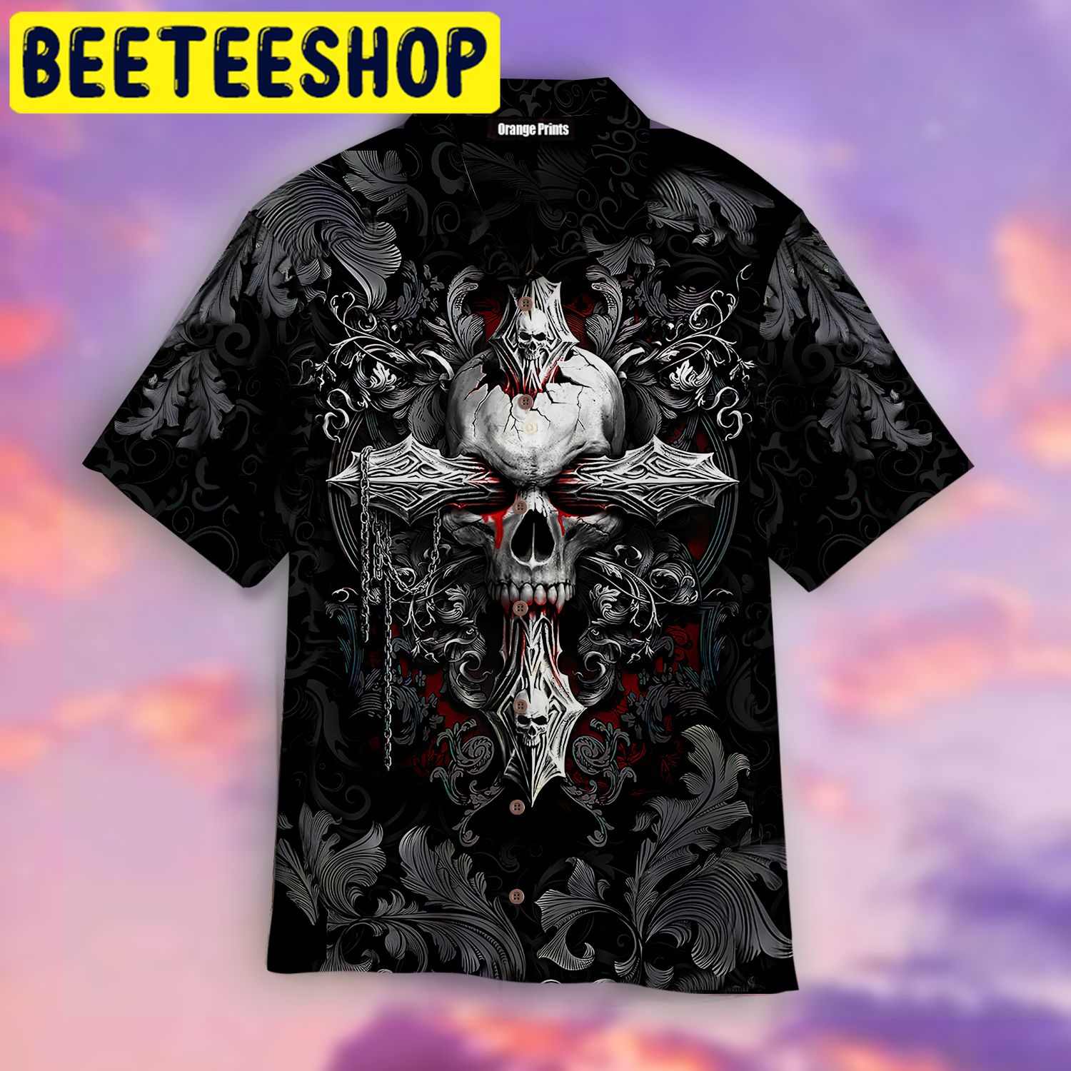 Skull Fan Art Hawaiian Shirt - Beeteeshop
