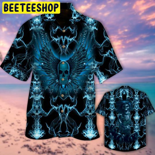 Skull Guitar Trending Hawaiian Shirt