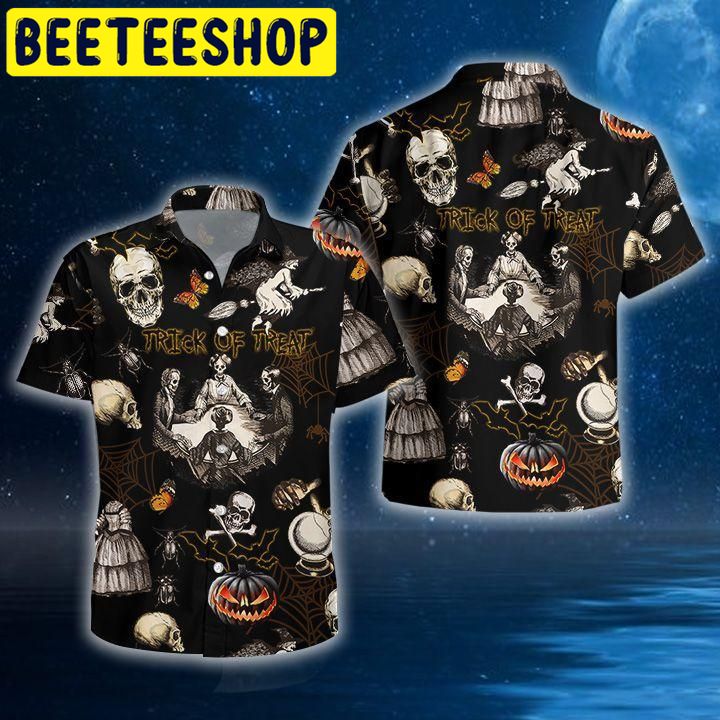 Skull Halloween Hawaiian Shirt