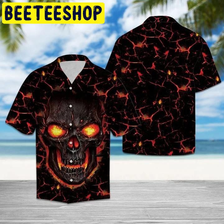 Skull Lava Hawaiian Shirt