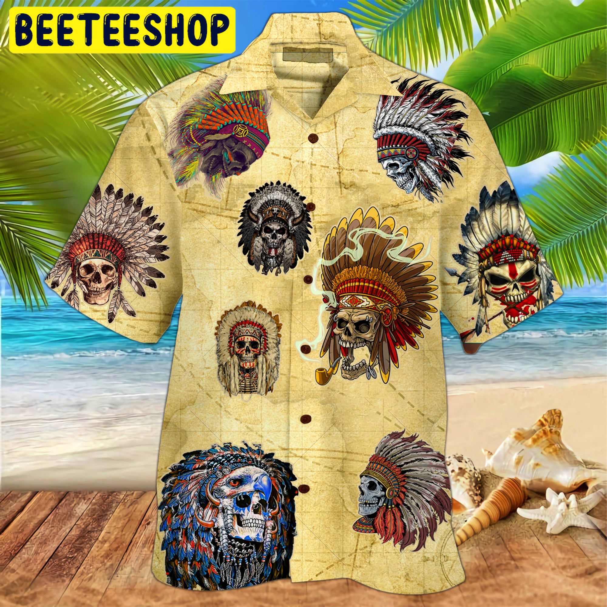 Skull Native Trending Hawaiian Shirt