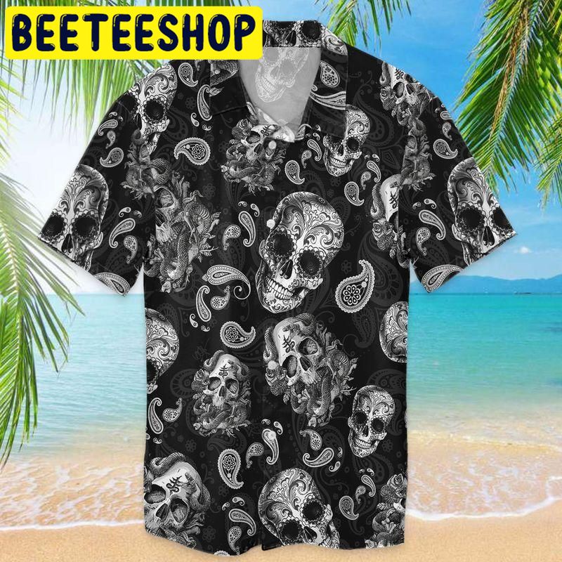 Skull Pattern Hawaiian Shirt