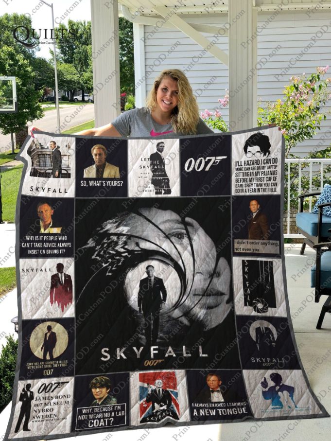 Skyfall 007 Quilt Blanket