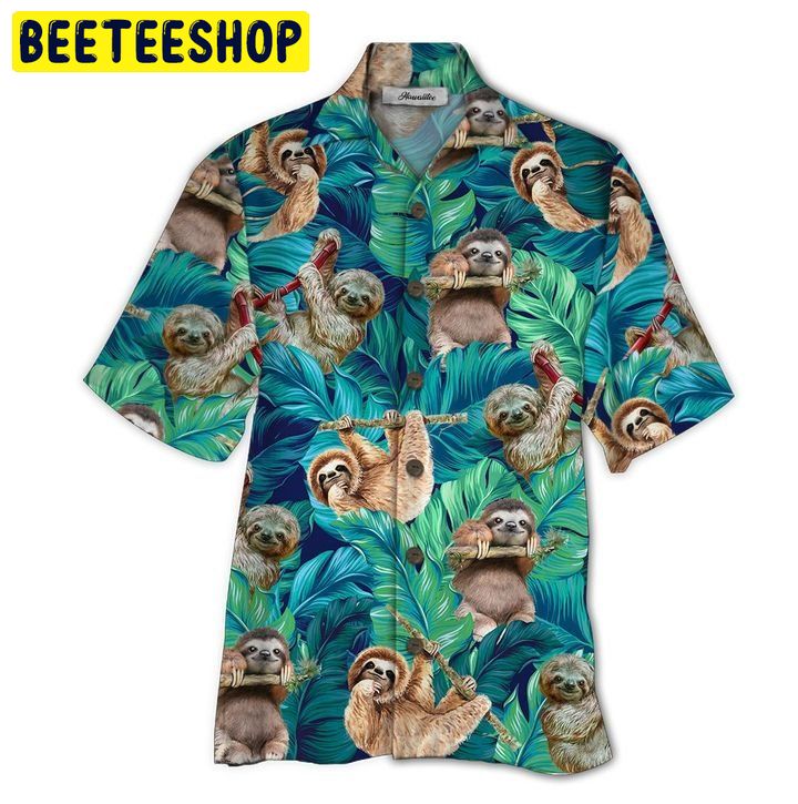 Sloth 3D All Over Printed Trending Hawaiian Shirt