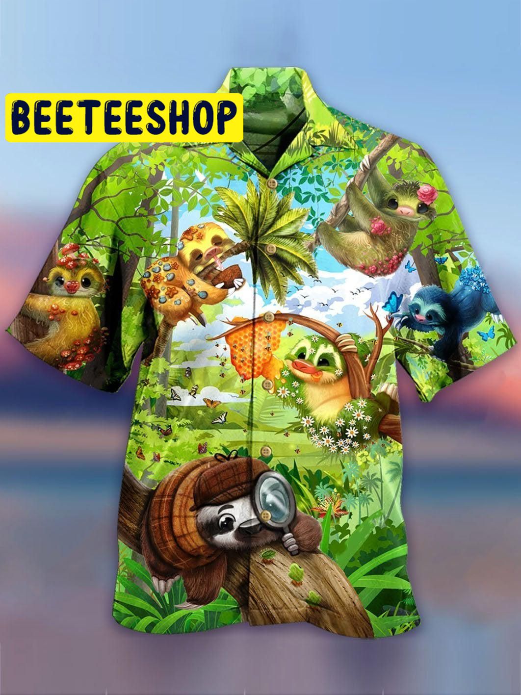 Sloth Hawaiian Shirt 6359