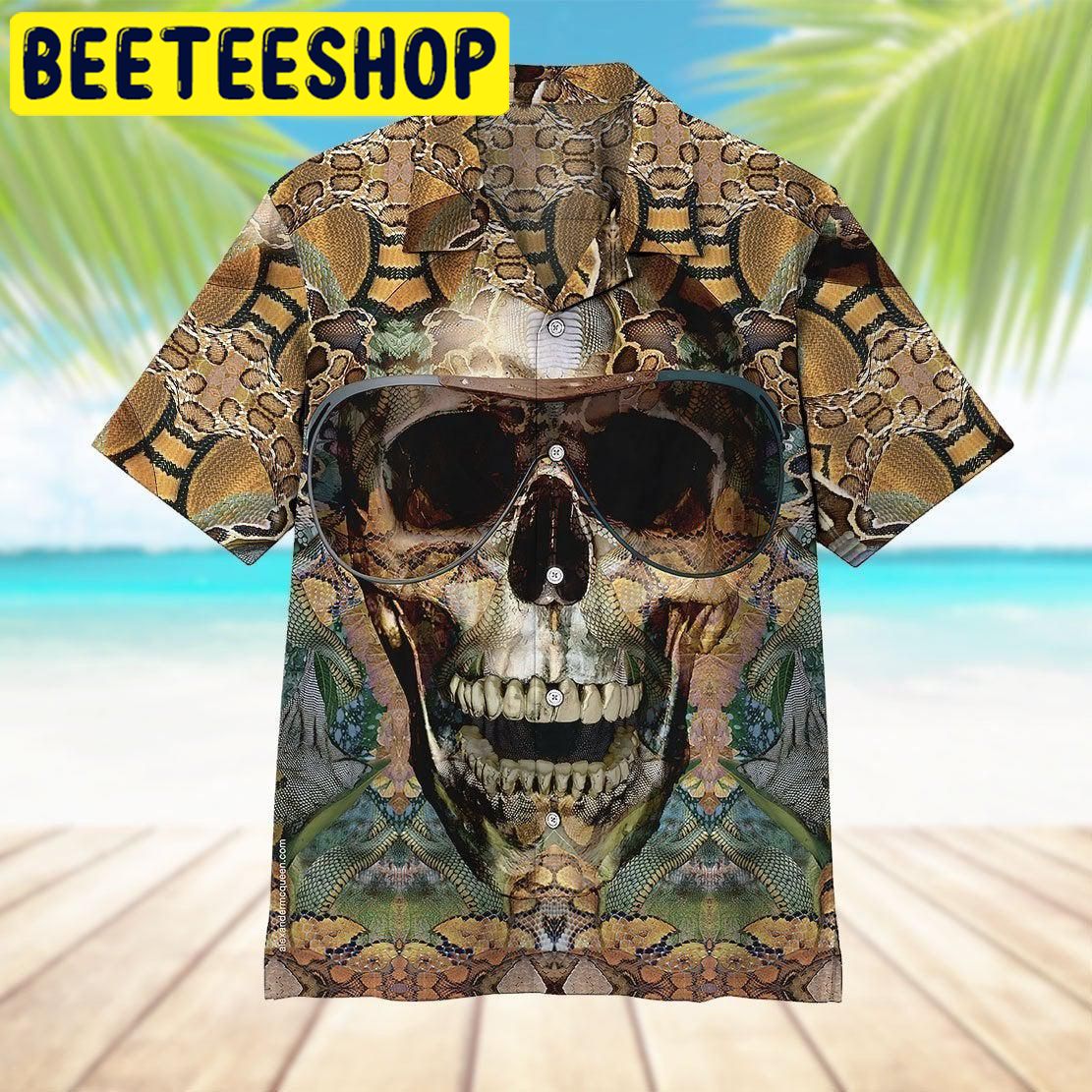 Snake Skull Hawaiian Shirt