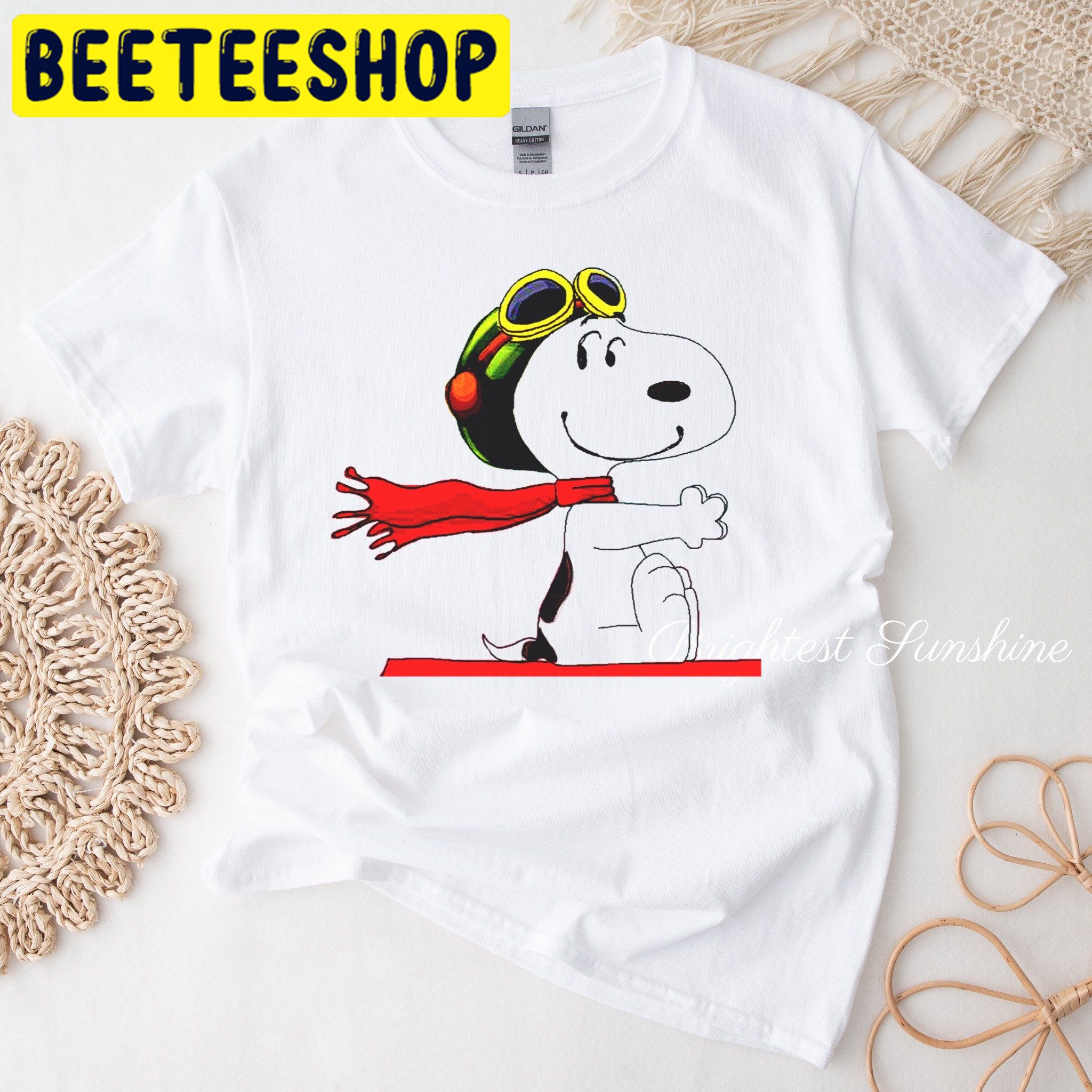 Snoopy Flying Ace Charlie Brown Halloween Trending Unisex Shirt