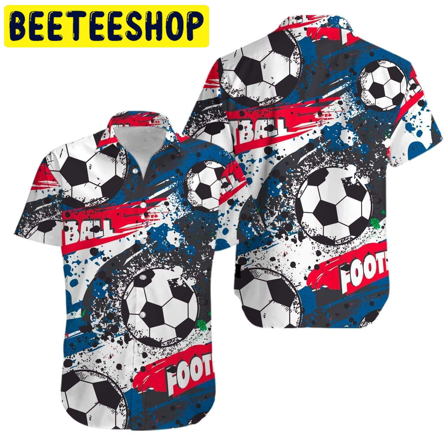 Soccer Football Unisex Hawaiian Shirt